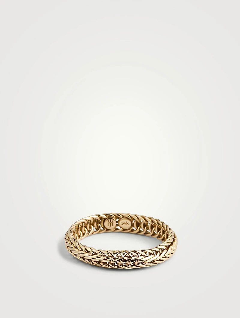 Kami 4.5MM Gold Chain Band Ring