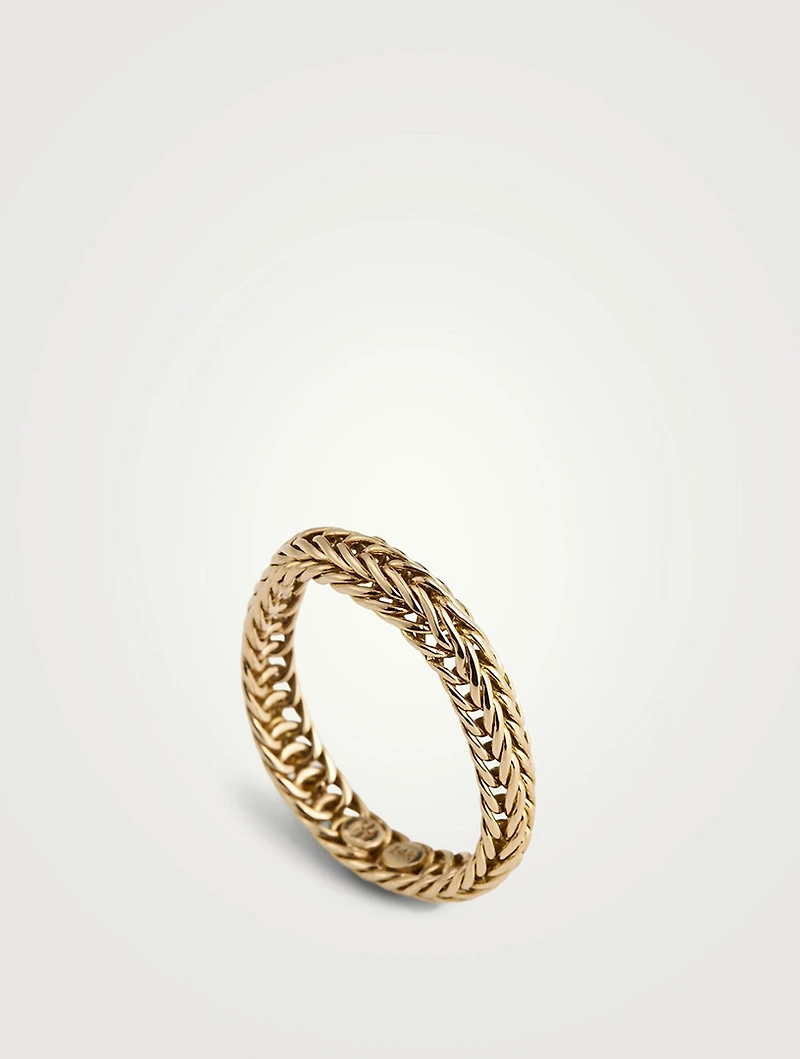 Kami 4.5MM Gold Chain Band Ring