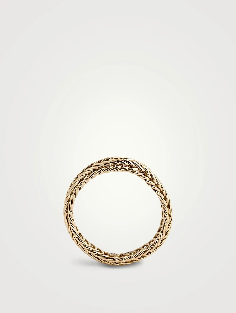 Kami 4.5MM Gold Chain Band Ring