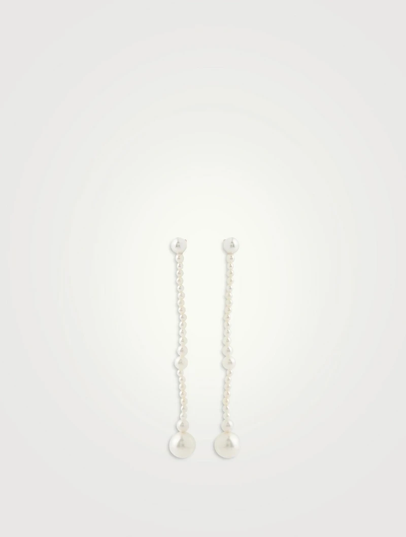 Promenade De Claude Pearl Drop Earrings