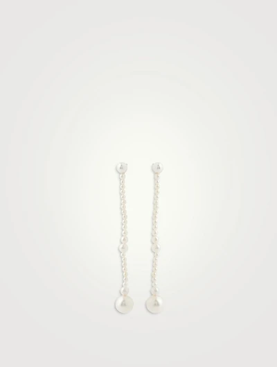 Promenade De Claude Pearl Drop Earrings