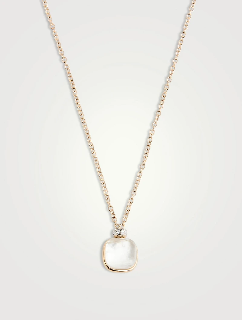 Nudo Classic Pendant Necklace With White Topaz