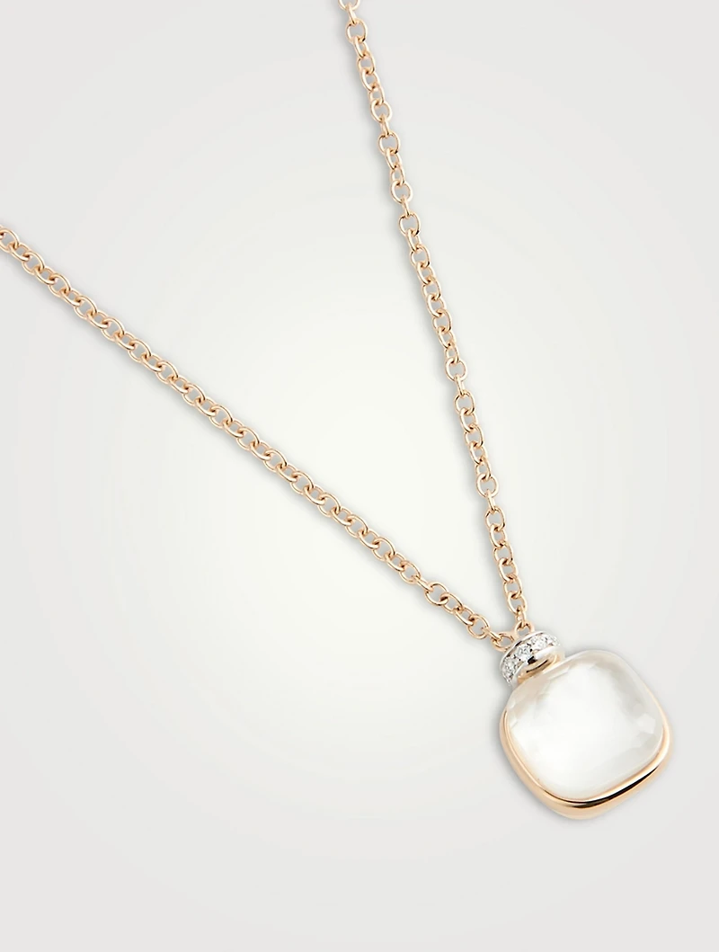 Nudo Classic Pendant Necklace With White Topaz
