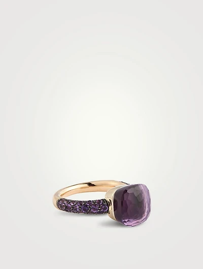 Nudo Classic Ring With Amethyst And Jade
