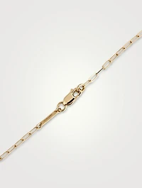 CH2 18K Gold Double Dipped Pendant Necklace With Clear Quartz