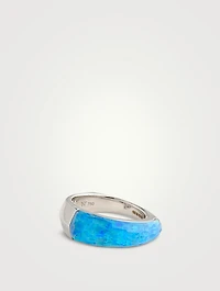 CH2 18K White Gold Shard Stack Ring With Clear Quartz