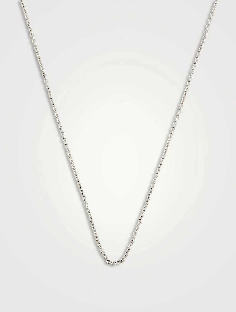 Wulu 16-Inch 18K White Gold Chain