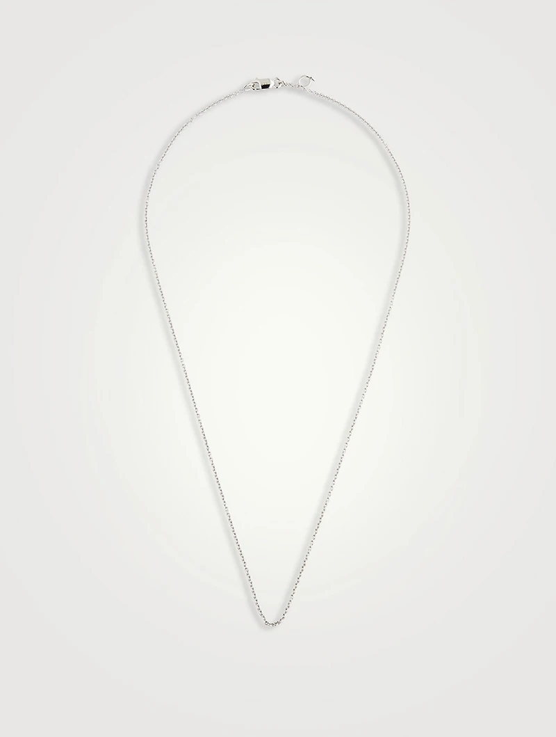 Wulu 16-Inch 18K White Gold Chain
