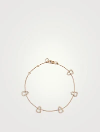Wulu 18K Rose Gold Sautoir Bracelet With Diamonds