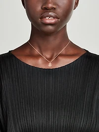 Petite Wulu 18K Rose Gold Necklace With Pink Opal And Diamonds