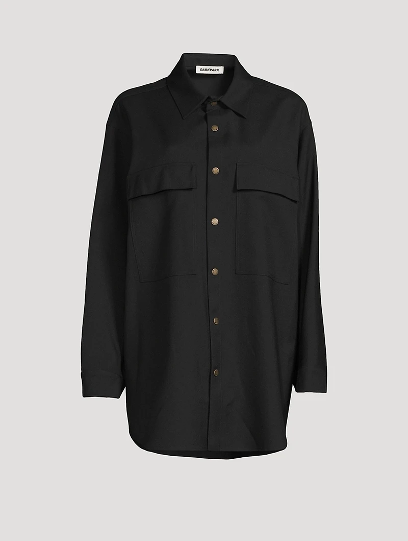 Julie Virgin Wool Twill Shirt