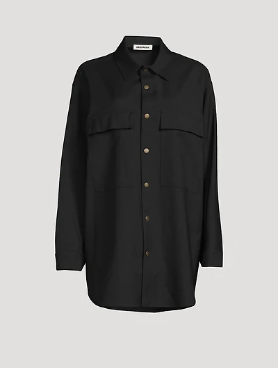 Julie Virgin Wool Twill Shirt