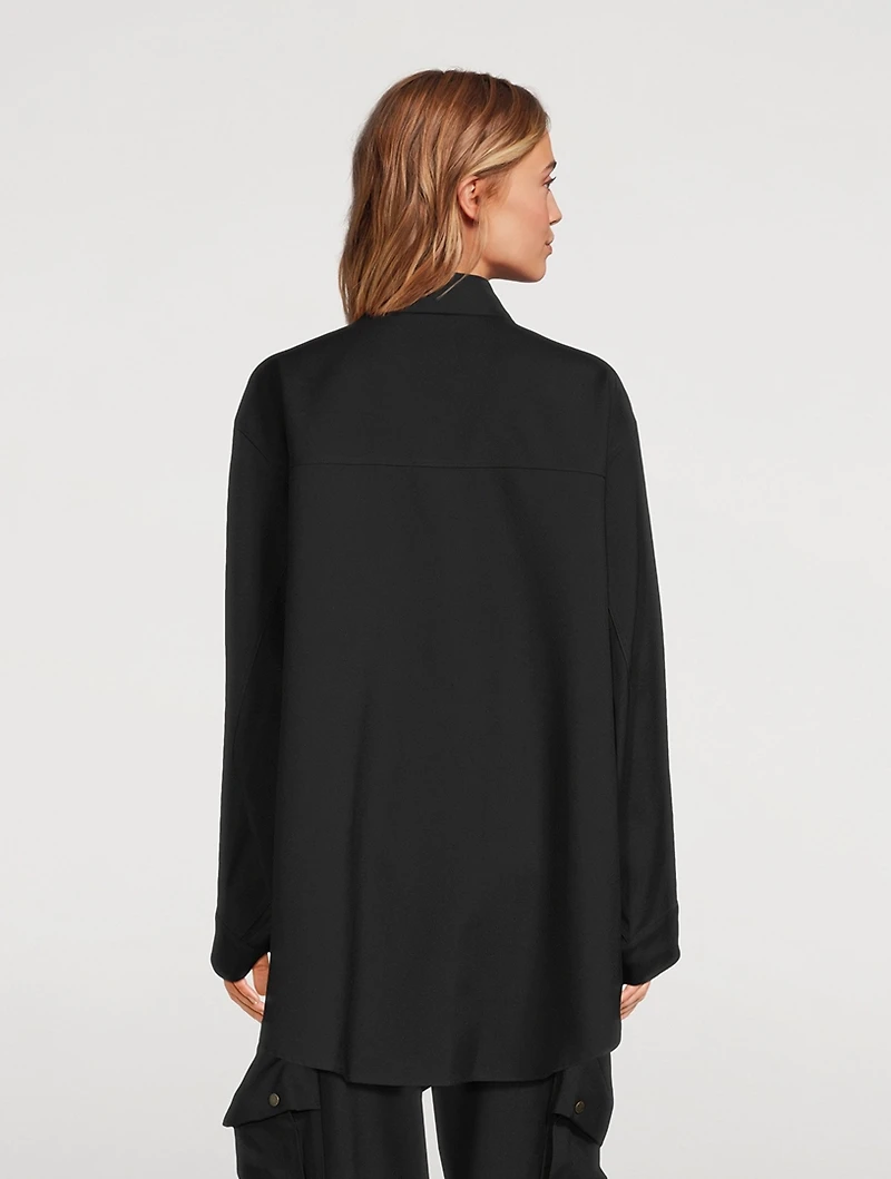 Julie Virgin Wool Twill Shirt
