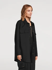 Julie Virgin Wool Twill Shirt