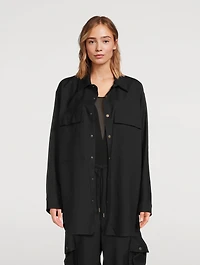 Julie Virgin Wool Twill Shirt