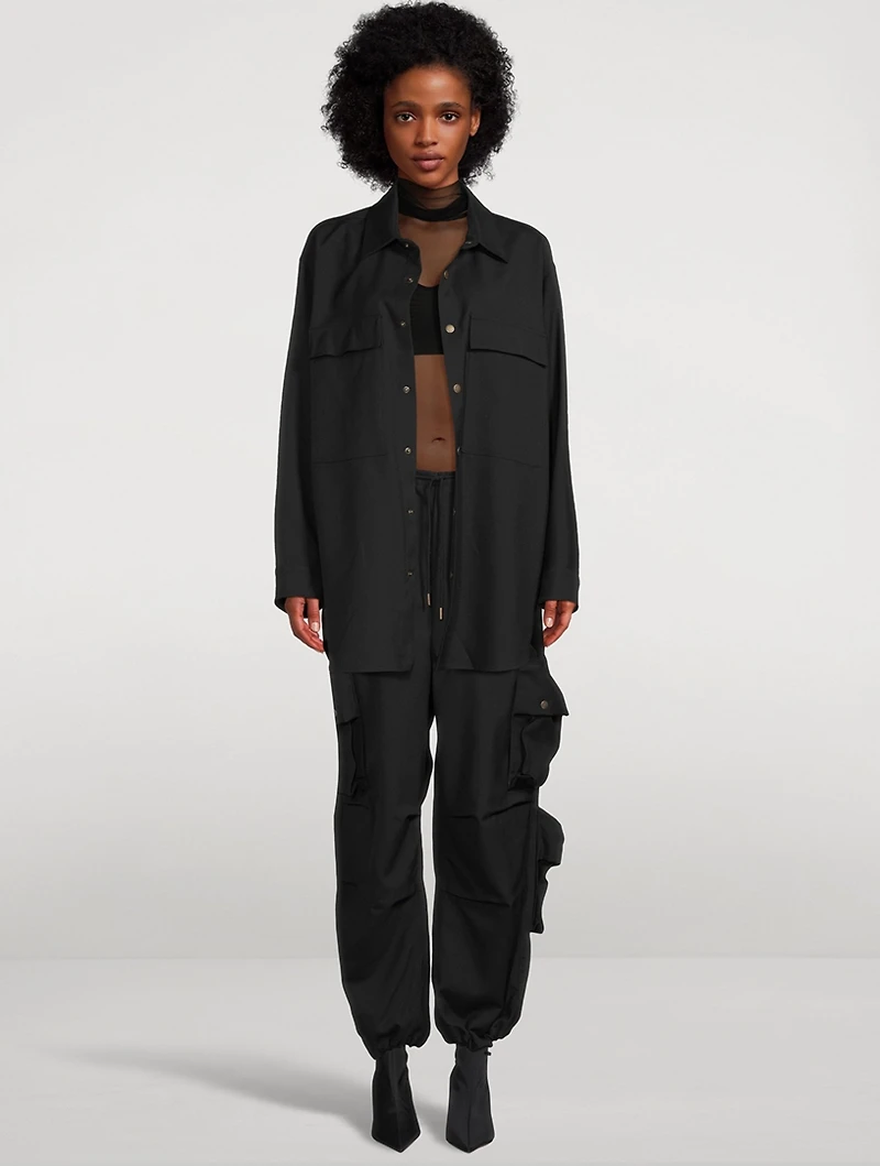 Blair Virgin Wool Twill Cargo Pants