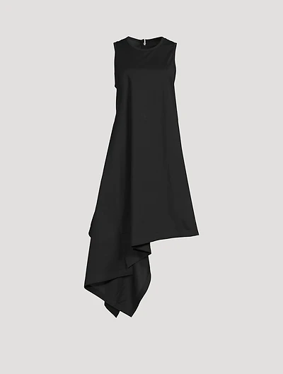Asymmetric Nylon Dress