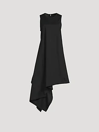 Asymmetric Nylon Dress