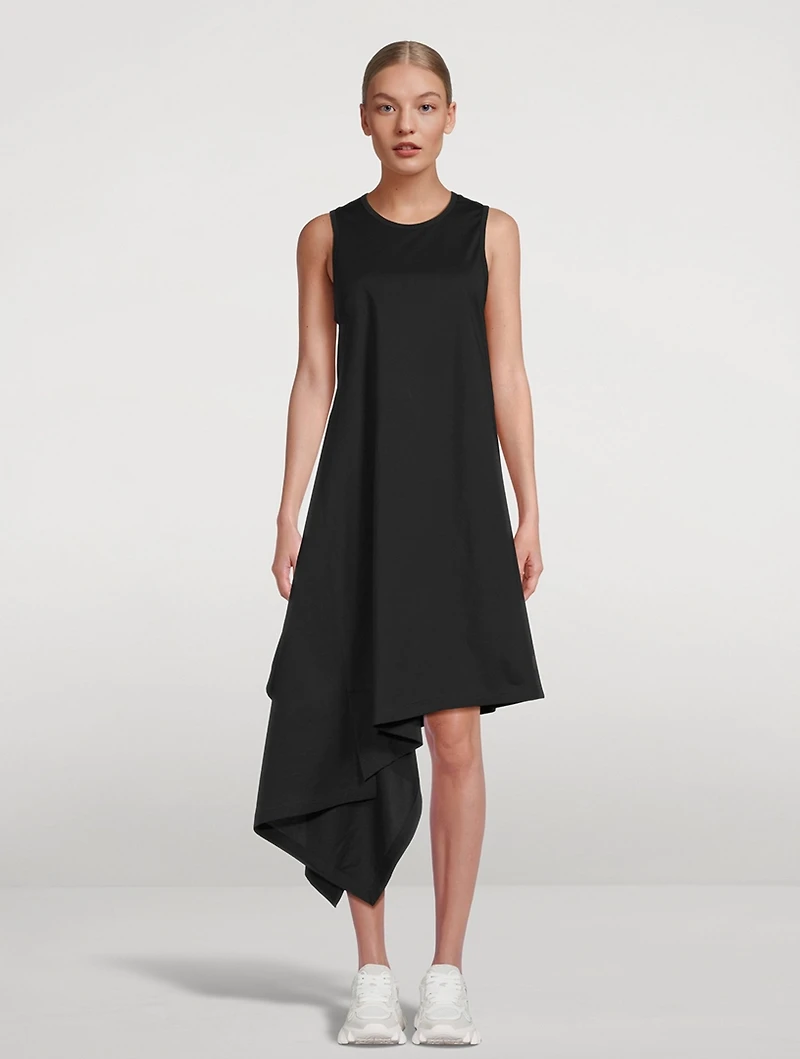 Asymmetric Nylon Dress