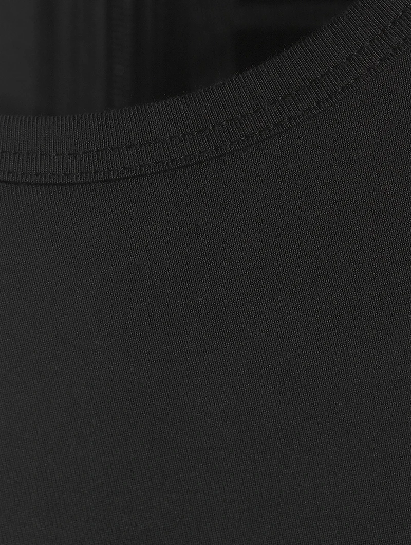 Asymmetric Nylon Dress