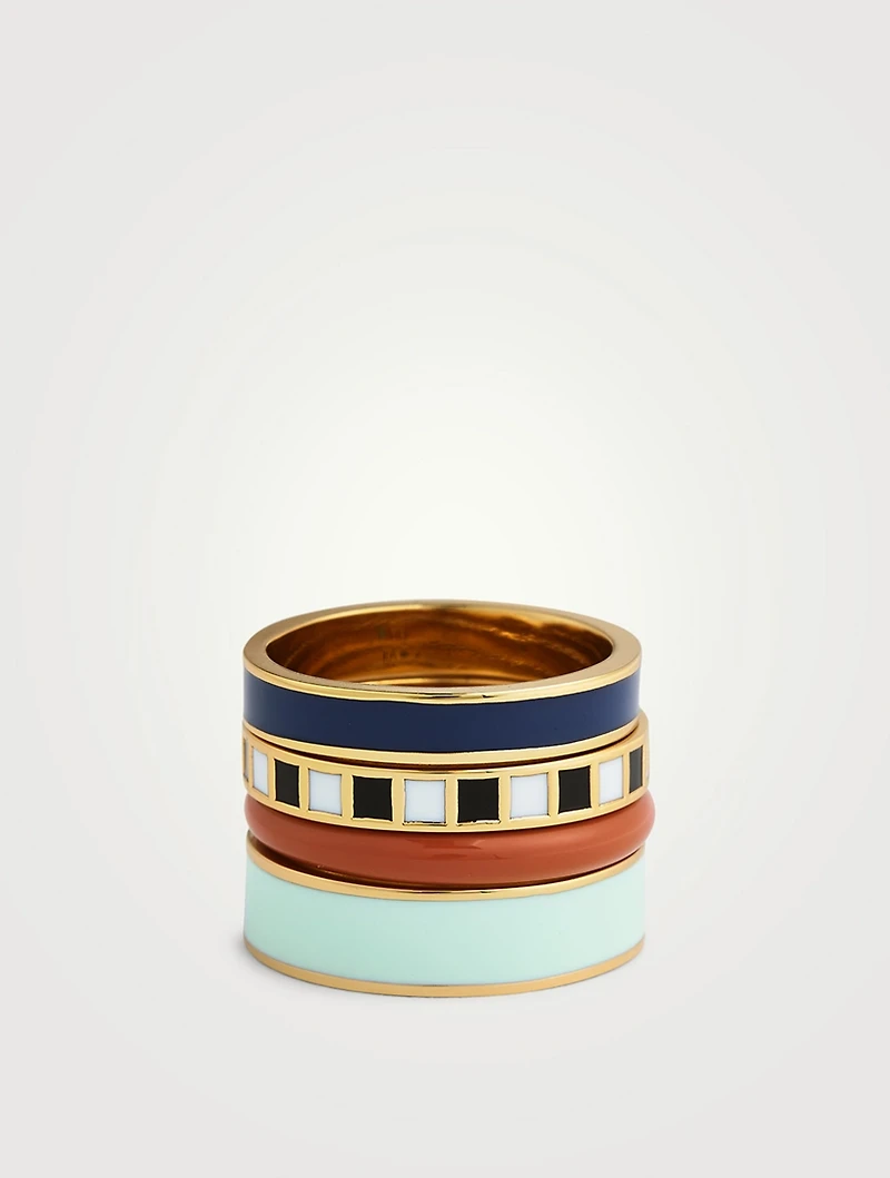 Set Of Four Banded Rings