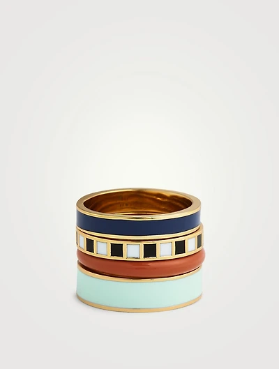 Set Of Four Banded Rings