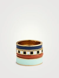 Set Of Four Banded Rings