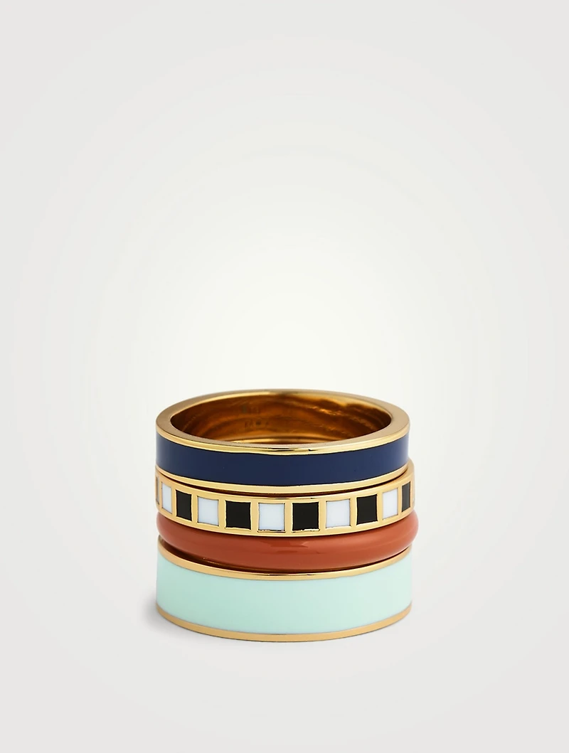 Set Of Four Banded Rings