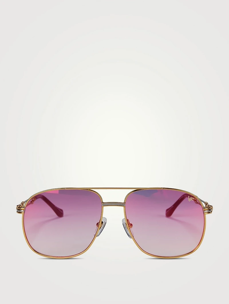 Snatch Double Rope Aviator Sunglasses