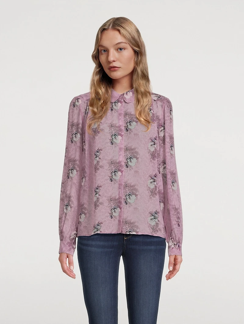 Maryanne Silk Shirt Floral Print