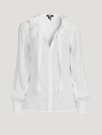 Dionna Ruffled Silk Shirt