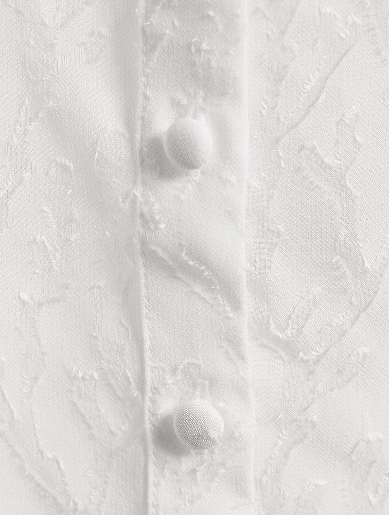 Dionna Ruffled Silk Shirt