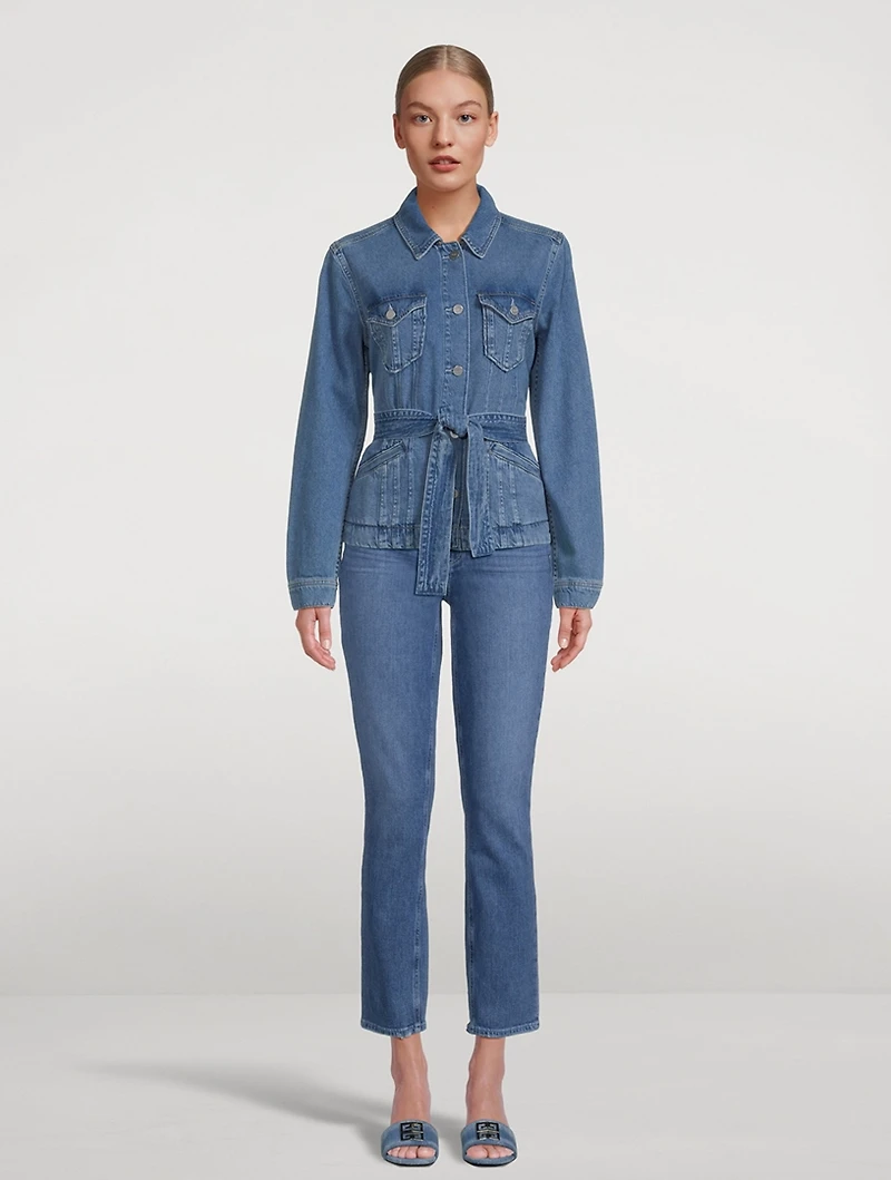 Kimber Belted Denim Jacket