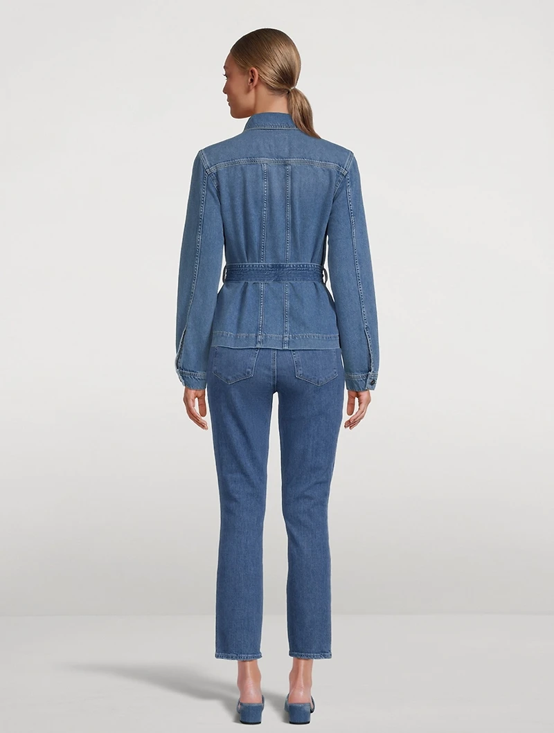Kimber Belted Denim Jacket