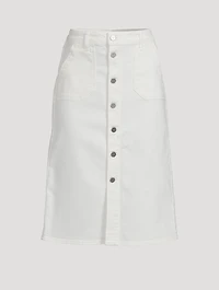 Meadow Denim Midi Skirt