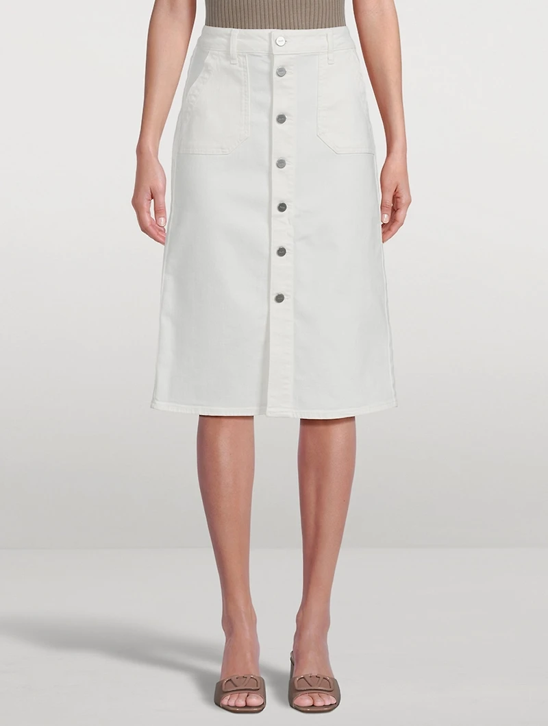 Meadow Denim Midi Skirt