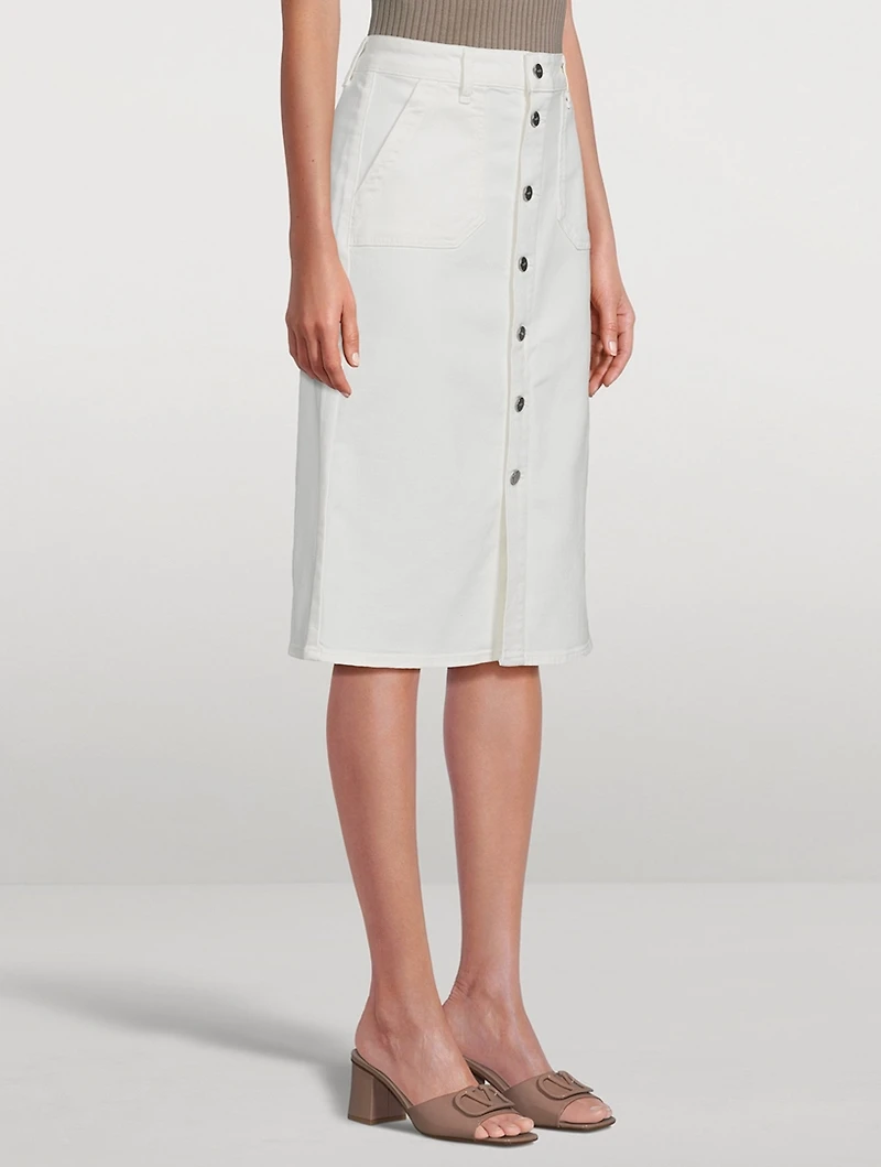 Meadow Denim Midi Skirt