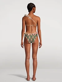 Devi Cut-Out One-Piece Swimsuit Patchwork Print