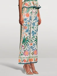 Ginger Cropped Flare Trousers