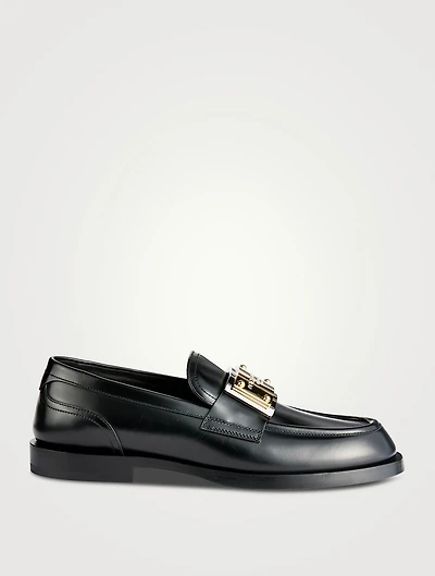 Brushed Leather Loafers