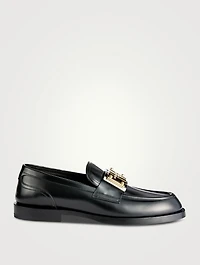 Brushed Leather Loafers