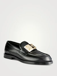 Brushed Leather Loafers