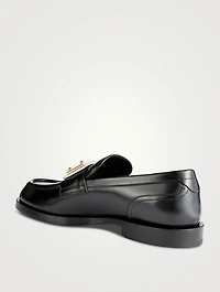 Brushed Leather Loafers
