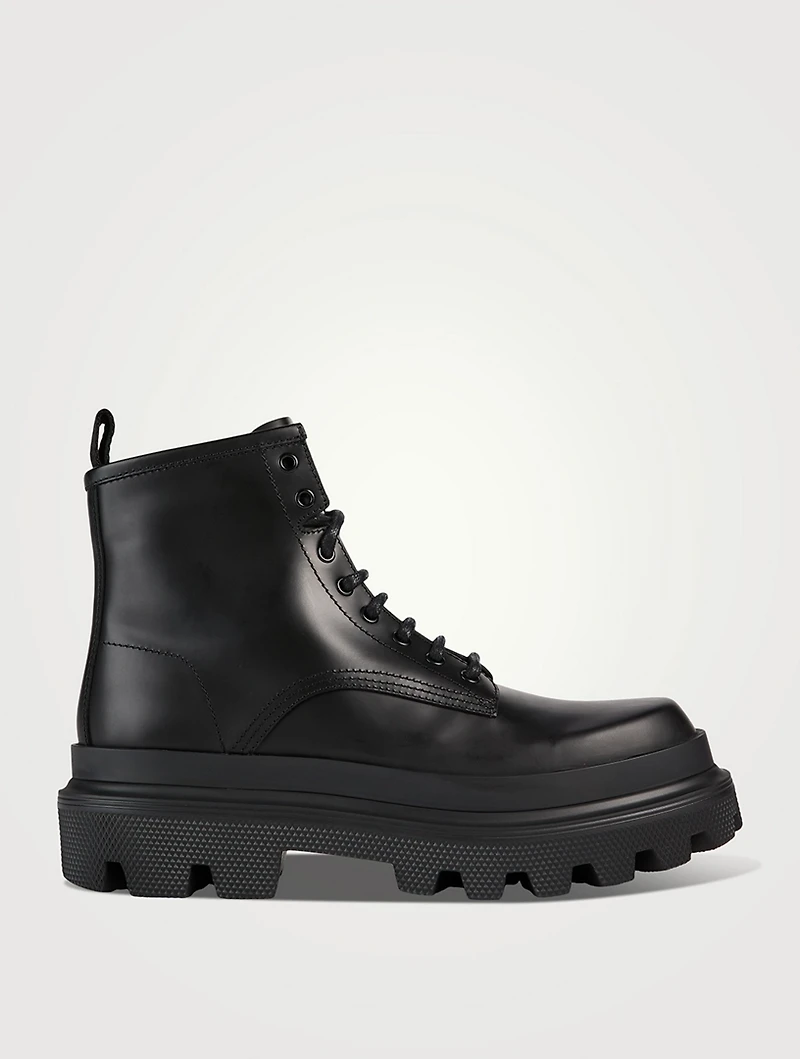 Leather Combat Boots