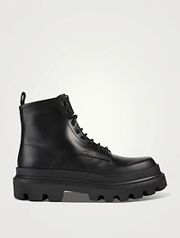 Leather Combat Boots