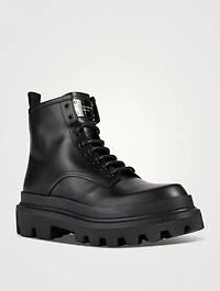 Leather Combat Boots