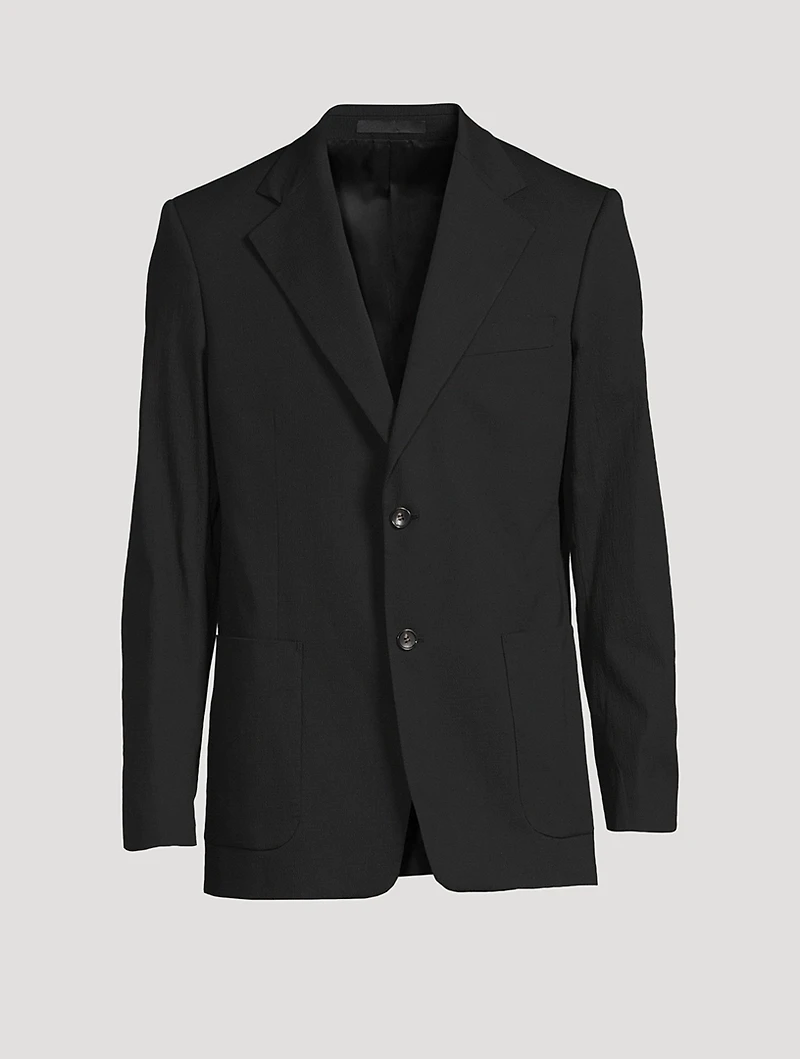 Cotton Stretch Jacket With Pockets