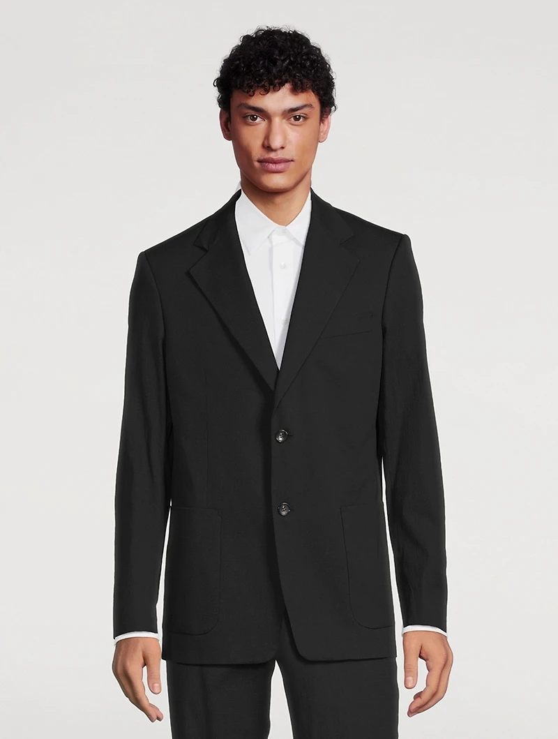 Cotton Stretch Jacket With Pockets