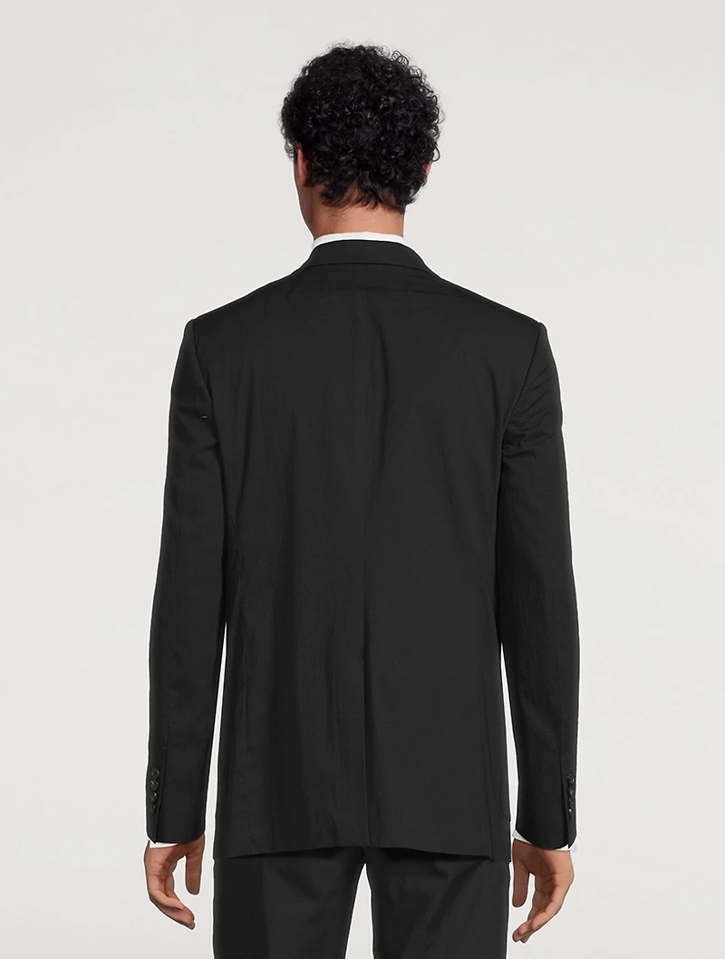 Cotton Stretch Jacket With Pockets