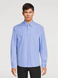 Cotton Shirt Striped Print